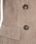 Blazer in velluto a coste #beige