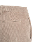 Pantalone in velluto a coste #beige