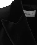 Blazer doppiopetto in velluto #nero