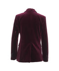 Blazer doppiopetto in velluto #rosso