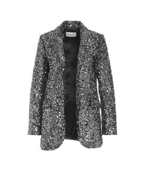 Blazer di paillettes #argento