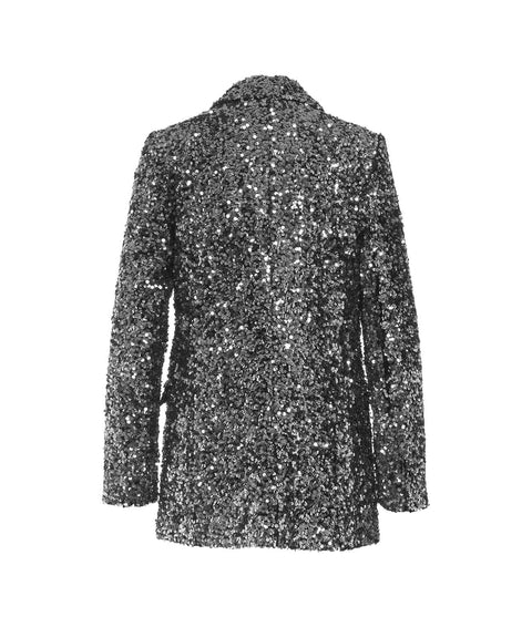 Blazer di paillettes #argento