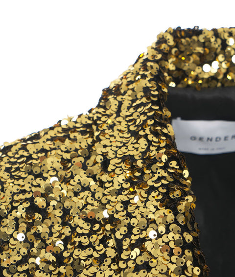 Blazer di paillettes #oro