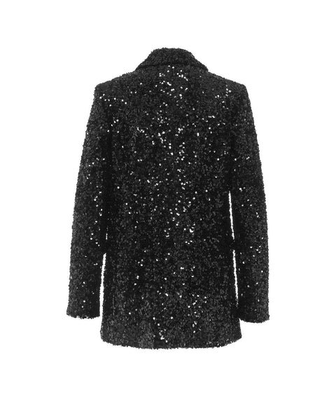 Blazer di paillettes #nero