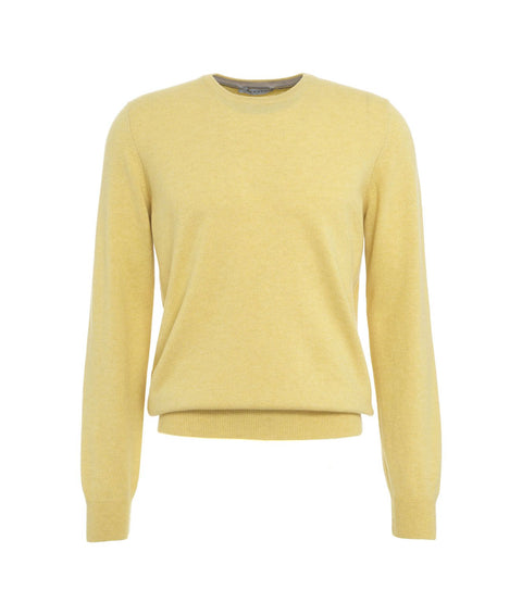 Pullover in maglia #giallo