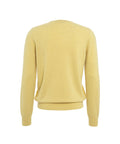 Pullover in maglia #giallo