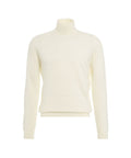 Maglia dolcevita in lana merino #bianco