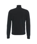 Maglia dolcevita in misto merino-cashmere #nero