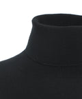 Maglia dolcevita in misto merino-cashmere #nero