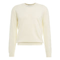 Maglione in misto merino #bianco