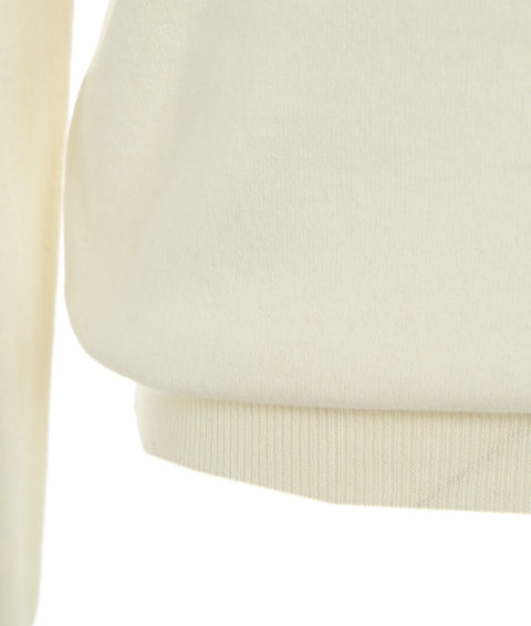 Maglione in misto merino #bianco