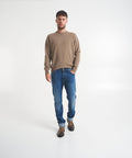 Maglione in misto merino #marrone