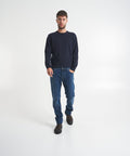 Maglione in misto merino #blu