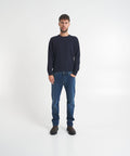 Maglione in misto merino #blu