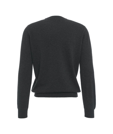 Maglione in misto merino #grigio