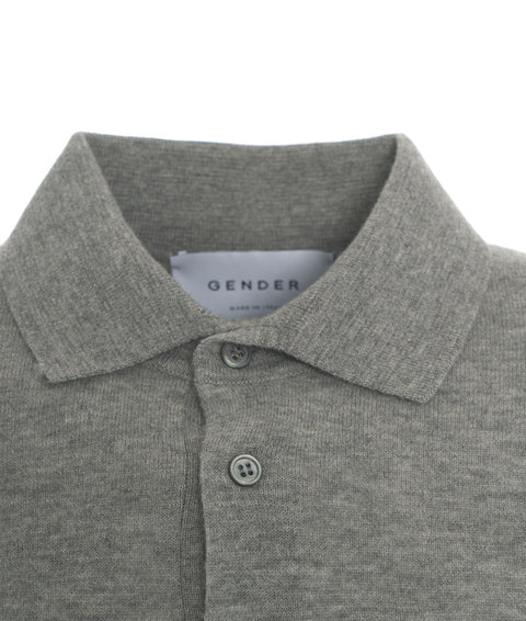 Maglia in misto merino-cashmere #grigio