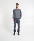 Maglione a maglia in merino #grigio