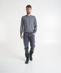 Maglione a maglia in merino #grigio