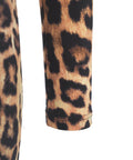 Midi abito con stampa animalier #marrone