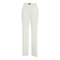 Pantalone chino straight in twill #bianco