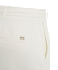 Pantalone chino straight in twill #bianco