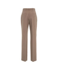 Pantalone chino straight in twill #marrone