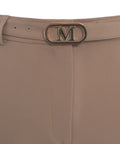 Pantalone chino straight in twill #marrone