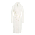 Cardigan lungo con pelliccia sintetica #bianco