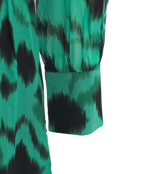 Mini abito stampato #verde