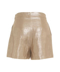 Shorts con finitura glitterata #oro