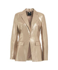 Blazer monopetto in lurex #oro