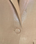 Blazer monopetto in lurex #oro