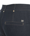 Pantaloni in denim con piega #blu