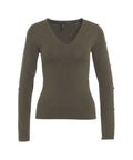 Maglione con bottoni decorativi #verde