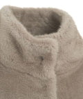 Cappotto in pelliccia sintetica #grigio