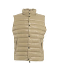 Gilet trapuntato in eco piuma #beige