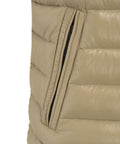 Gilet trapuntato in eco piuma #beige