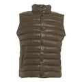 Gilet trapuntato in eco piuma #verde