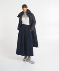 Cappotto 'Colette' in eco piuma #nero