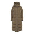 Cappotto 'Colette' in eco piuma #oliva