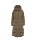 Cappotto 'Colette' in eco piuma #oliva