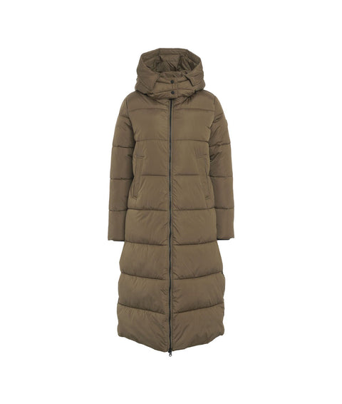 Cappotto 'Colette' in eco piuma #oliva