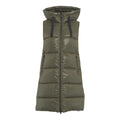 Gilet trapuntato in piuma d'oca #verde