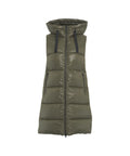 Gilet trapuntato in piuma d'oca #verde