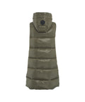 Gilet trapuntato in piuma d'oca #verde