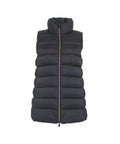 Gilet trapuntato in piuma eco 'Iris' #nero