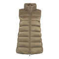 Gilet trapuntato in piuma eco 'Iris' #oliva