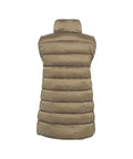 Gilet trapuntato in piuma eco 'Iris' #oliva