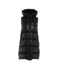 Gilet trapuntato in piuma d'oca #nero