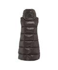 Gilet trapuntato in piuma d'oca #marrone